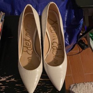 White Sam Edelman Heels